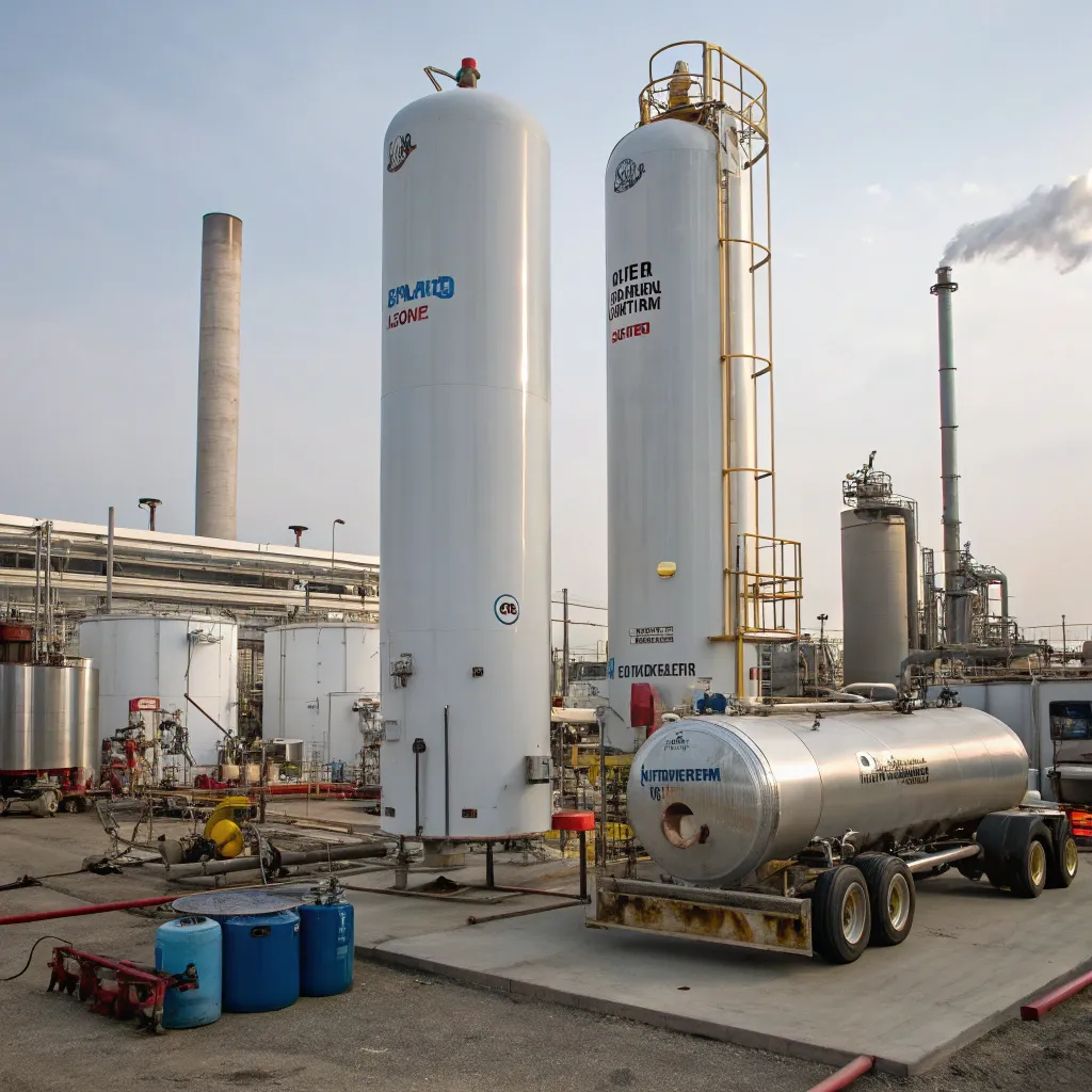 Industrial propane tanks and equipment